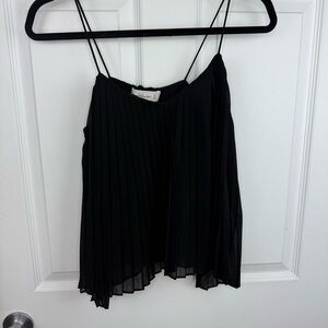 Abercrombie & Fitch Black Pleated Camisole